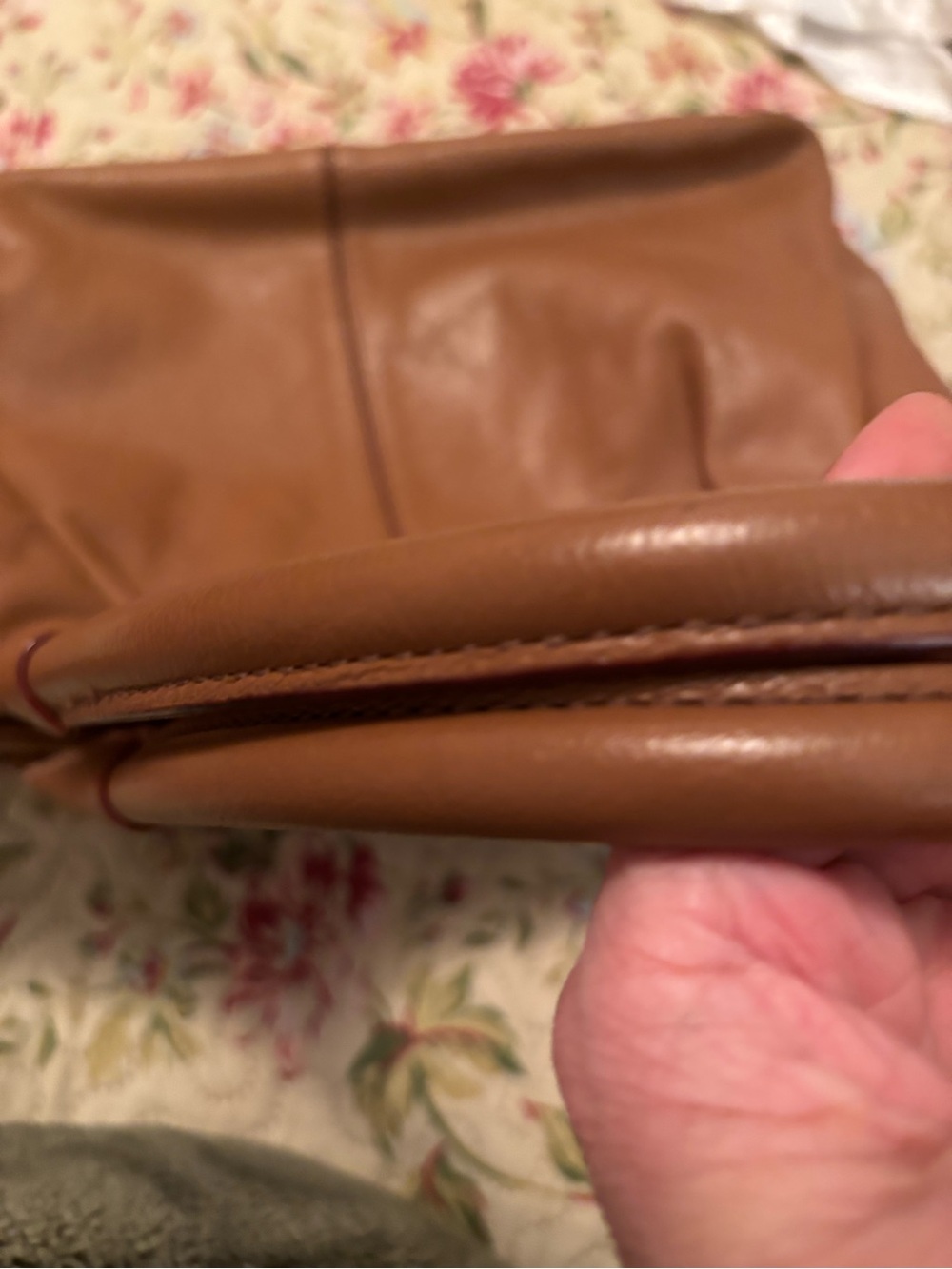 kate spade Cognac Brown Leather Tote with Matching Zip Wallet - Picture 3 of 14